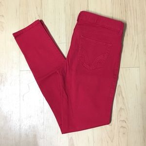EUC Red Hollister Jeggings